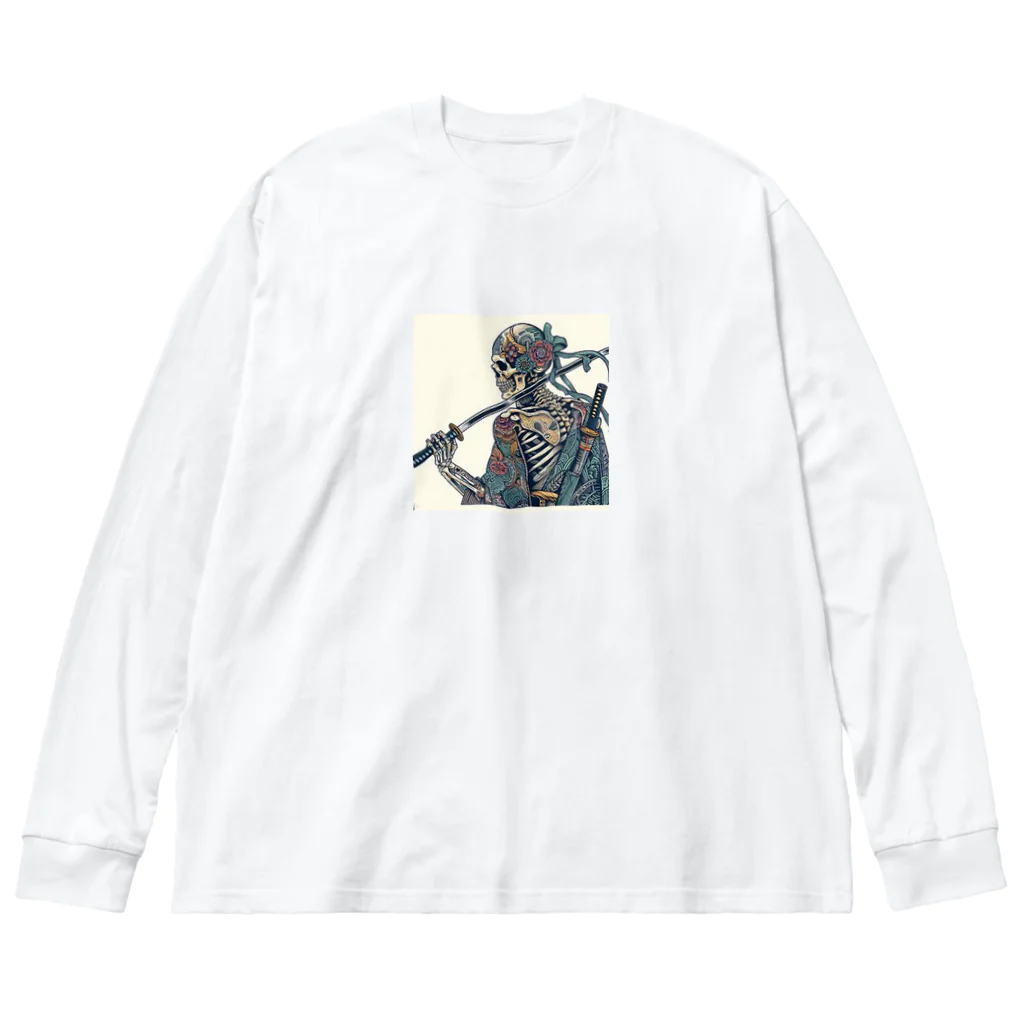 yukikinoの侍ドクロ Big Long Sleeve T-Shirt