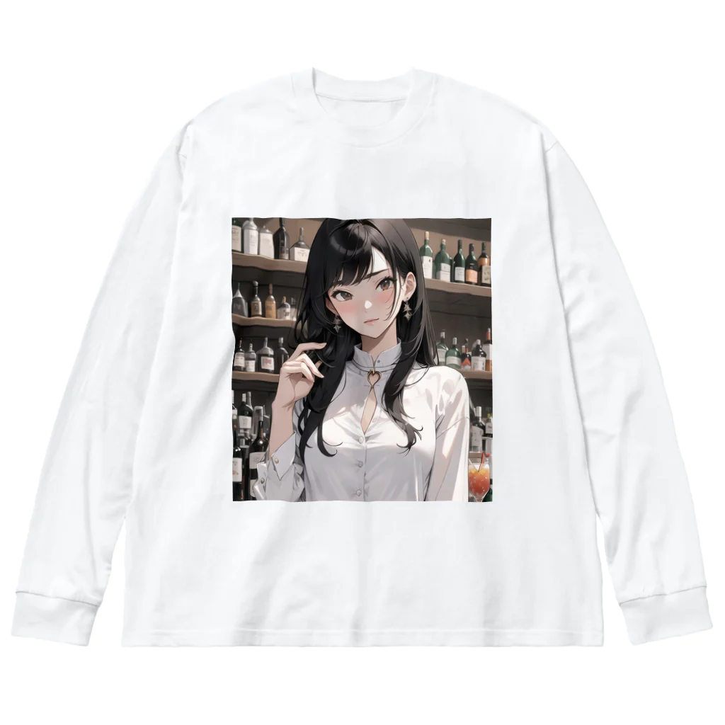 sgt-chikaraの女性バーテンダー ビッグシルエットロングスリーブTシャツ