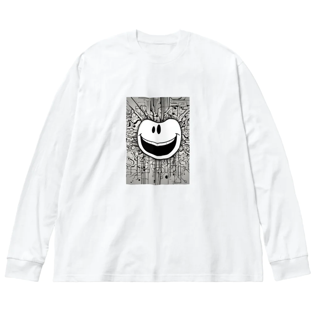 キャプテンの今日も元気にスマイルくん Big Long Sleeve T-Shirt