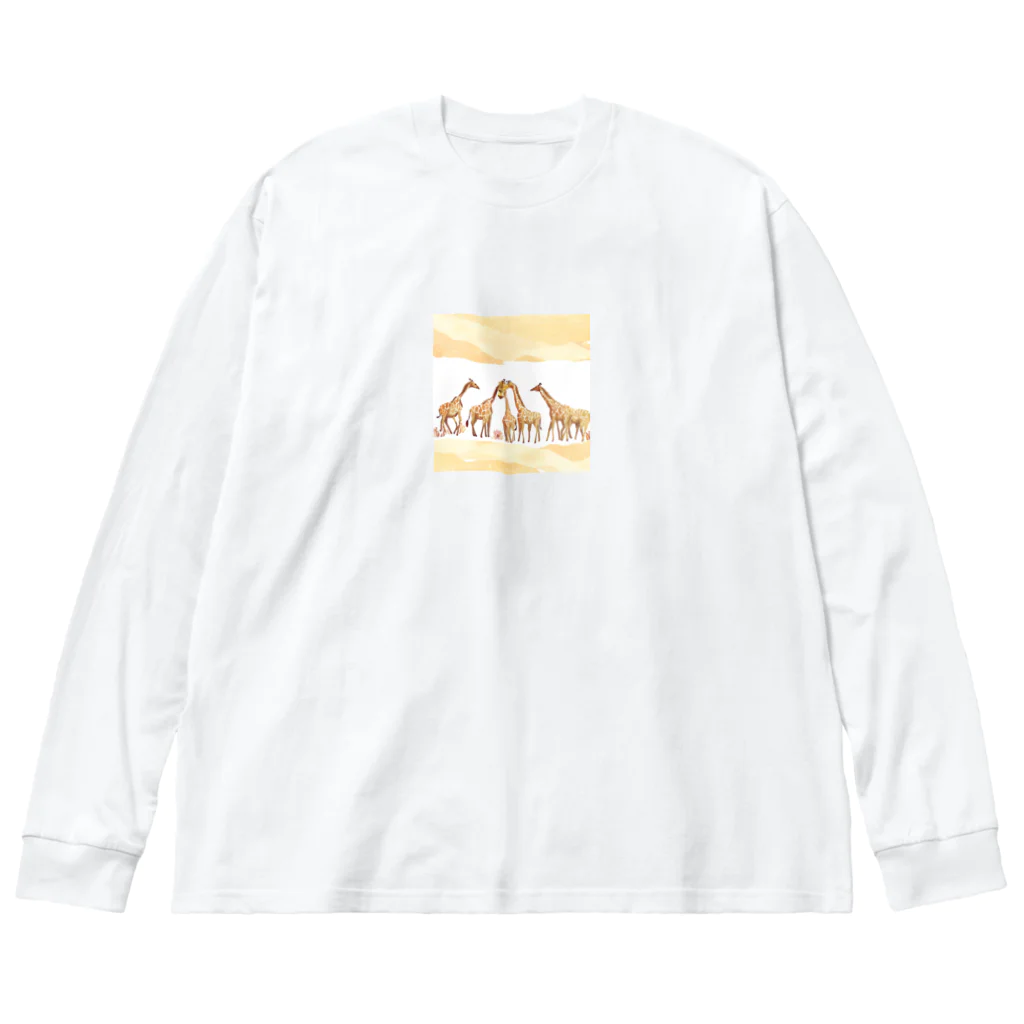 Tina97710のサバンナジラフ Big Long Sleeve T-Shirt