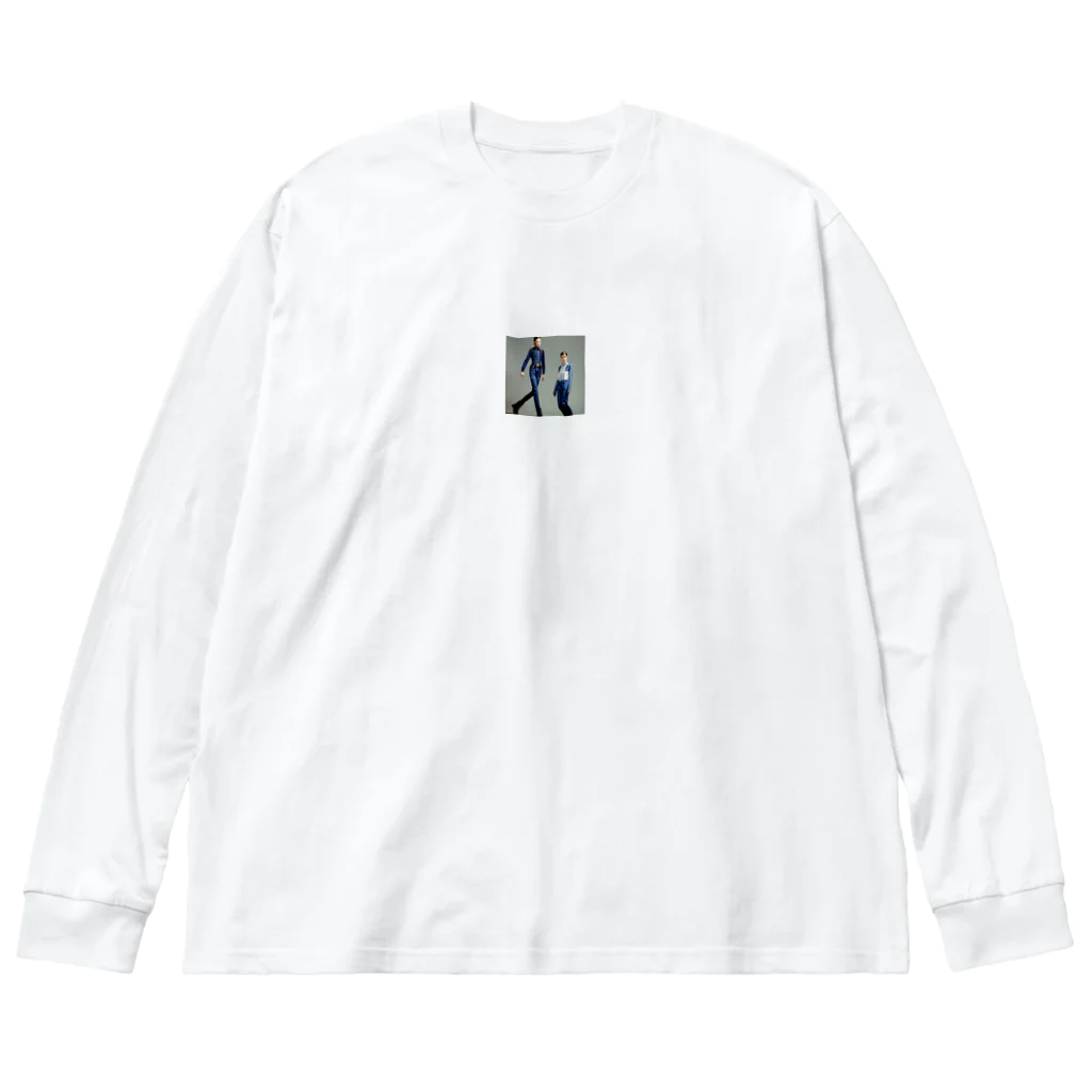 Takesiyyの未来のジーンズ: インダストリアル・ファッション Big Long Sleeve T-Shirt