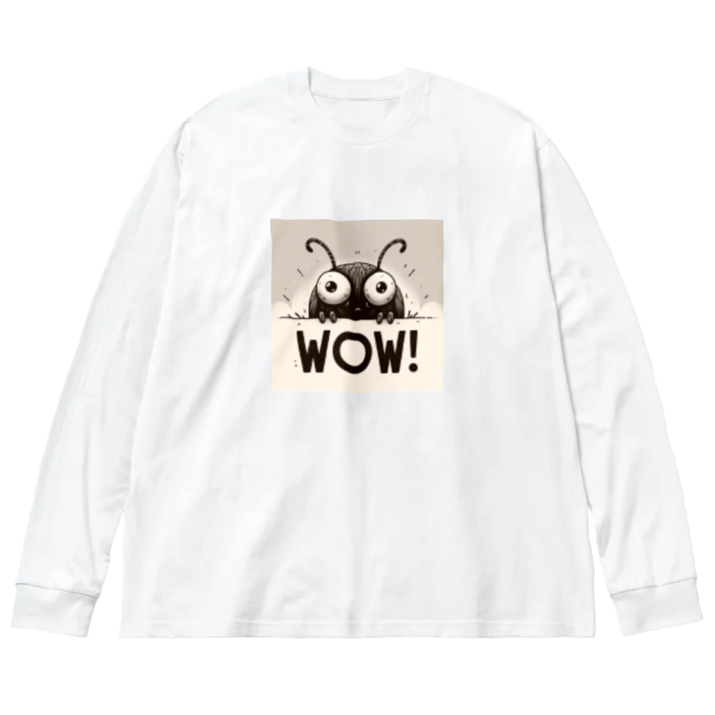 nomkyonのWoW！昆虫！No5 ビッグシルエットロングスリーブTシャツ