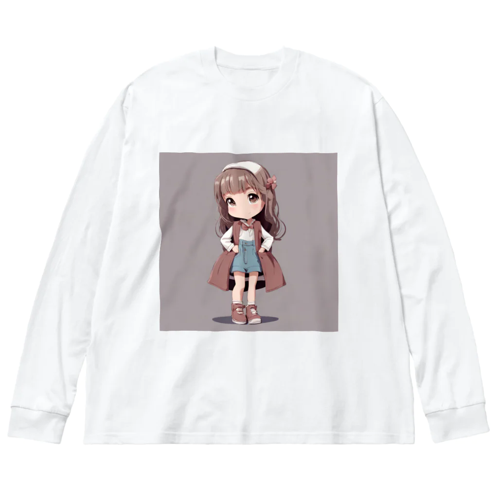 poteto_7のふんふんちゃんです|•'-'•)و✧ ビッグシルエットロングスリーブTシャツ