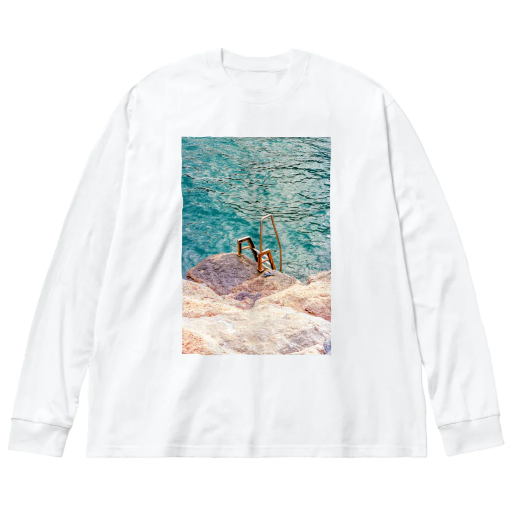 DGDGの季節外れの海水浴 ビッグシルエットロングスリーブTシャツ