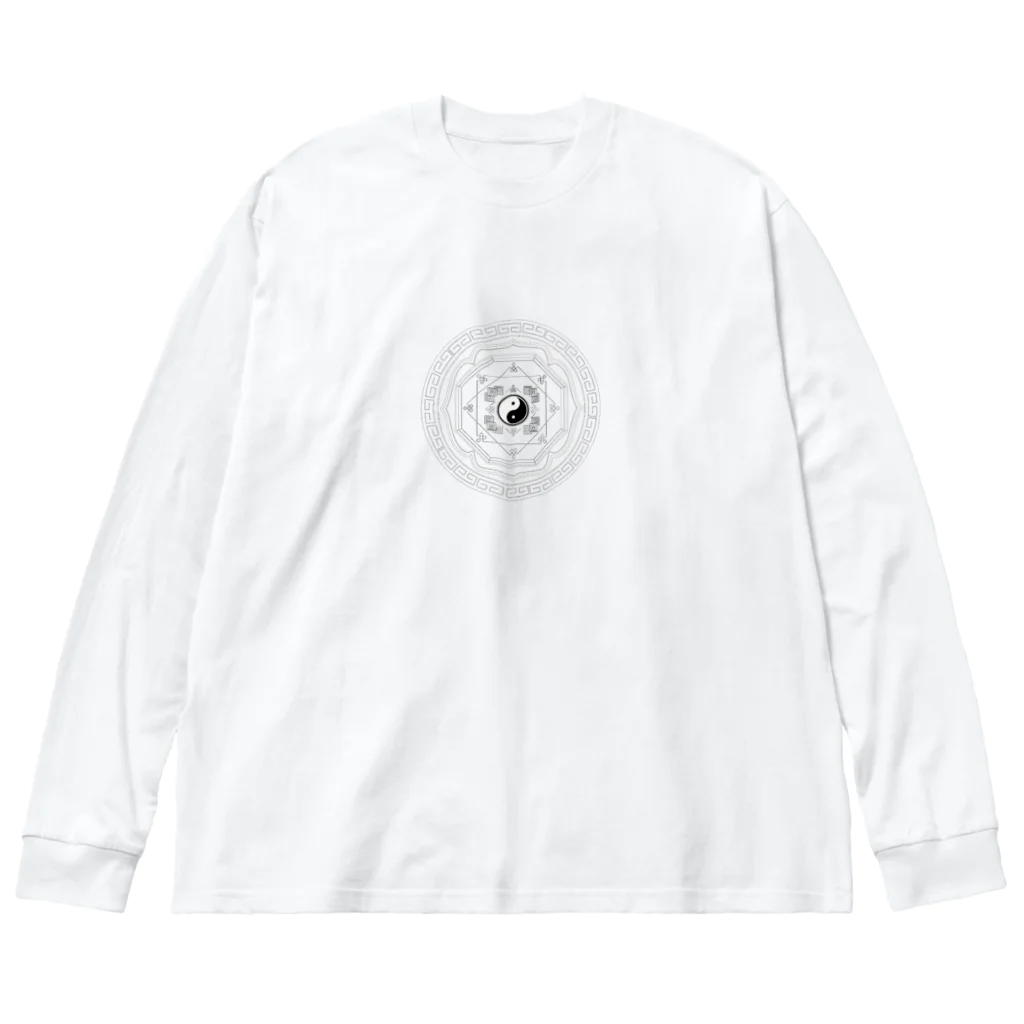 レールファン&スピリチュアルアイテムショップの陰陽道☯️ ビッグシルエットロングスリーブTシャツ