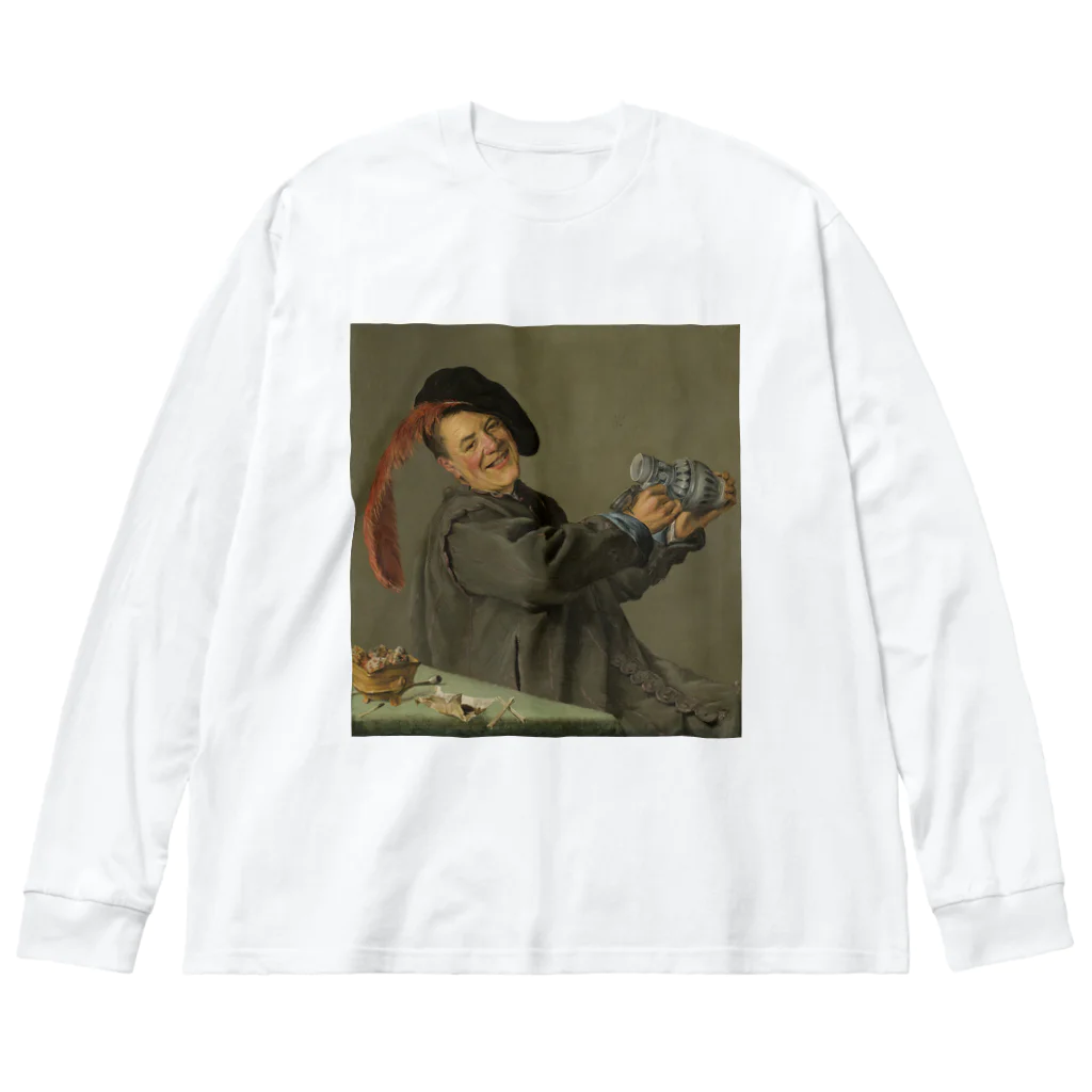 世界美術商店の陽気な酒飲み / The Jolly Drinker Big Long Sleeve T-Shirt