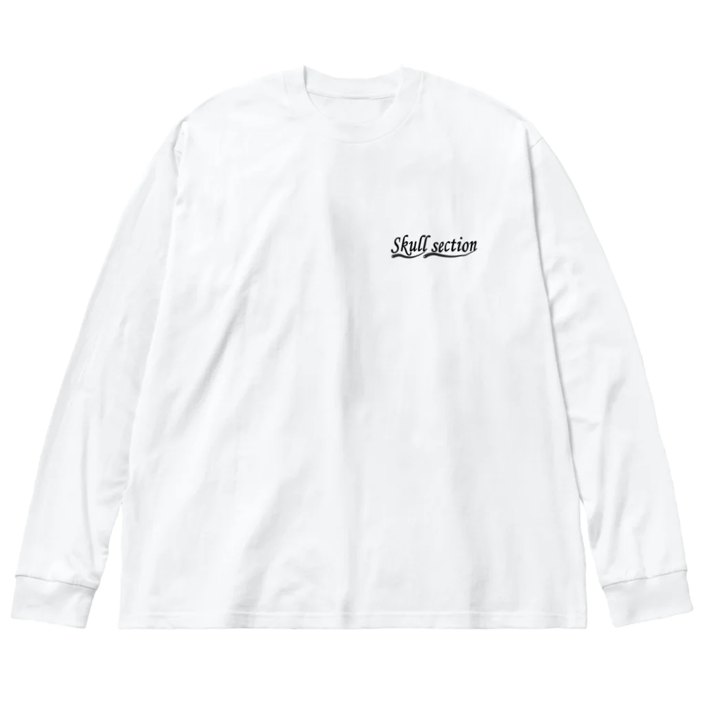 Skull sectionのドクロとバイク Big Long Sleeve T-Shirt