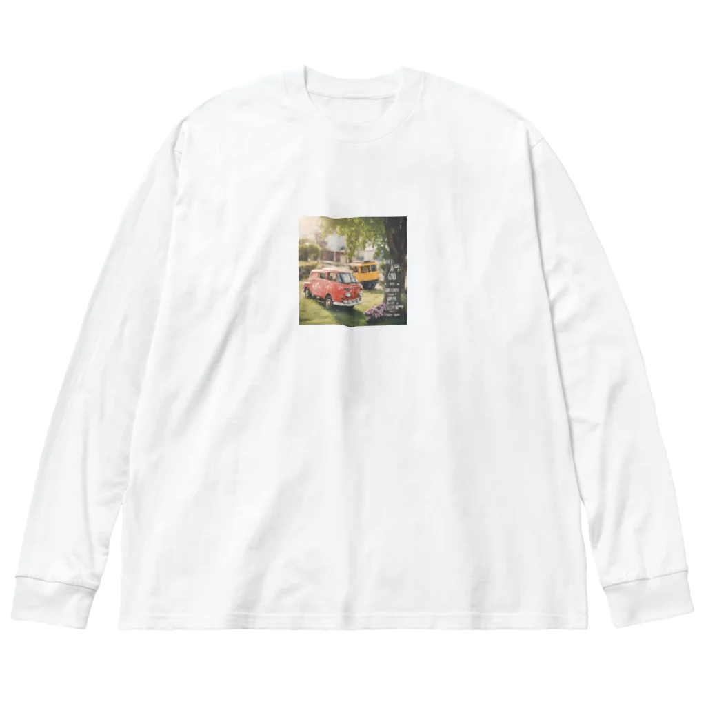 Flower Twinkleのクルマ ビッグシルエットロングスリーブTシャツ