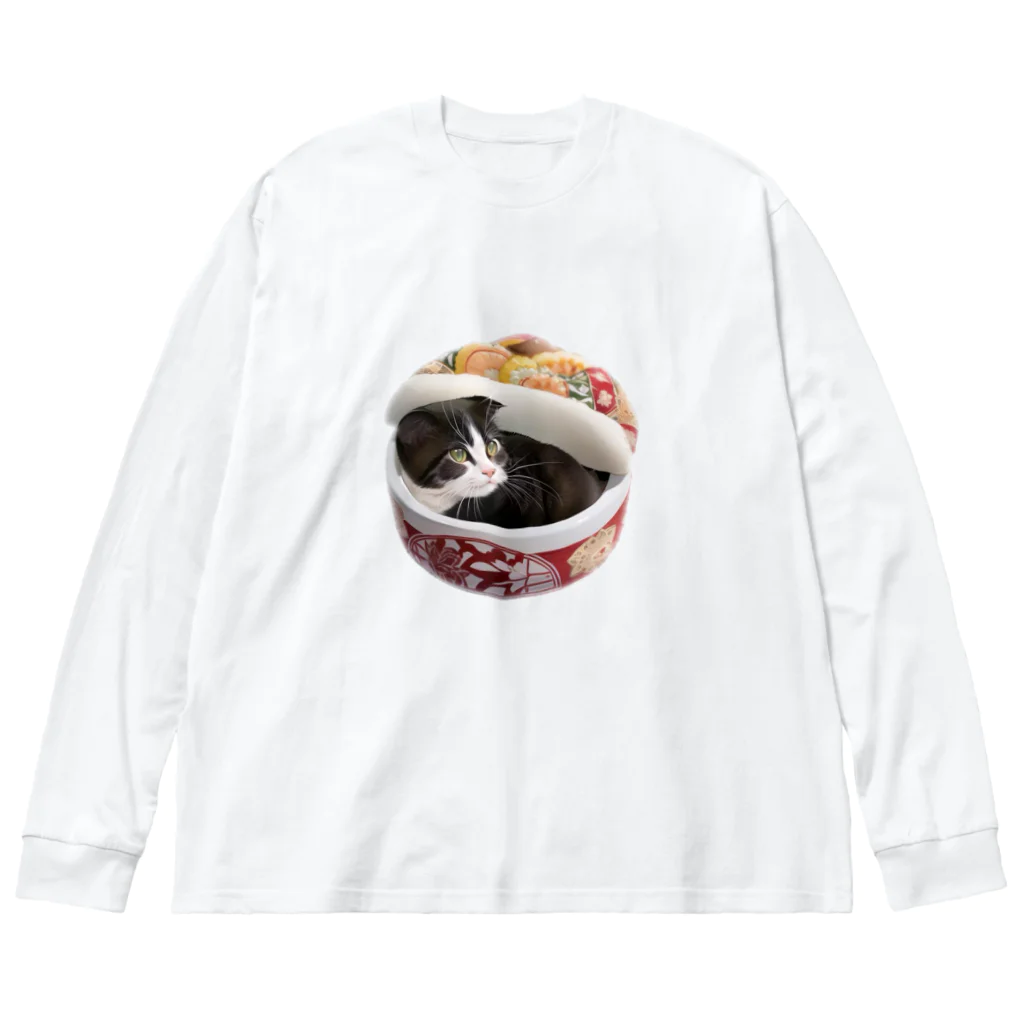 tototown2023の突然迷い込んだ子猫ちゃん（アニメVer.） Big Long Sleeve T-Shirt