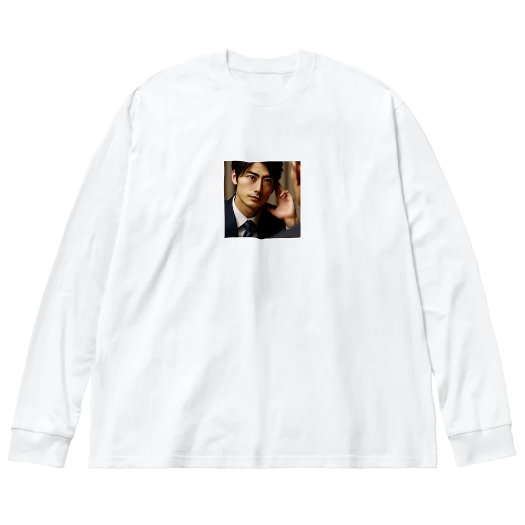 0416artのイケメンサラリーマン Big Long Sleeve T-Shirt