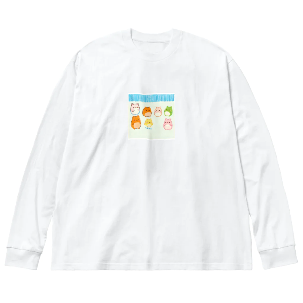 kilakilahikaruのずんぐりむっくり ビッグシルエットロングスリーブTシャツ