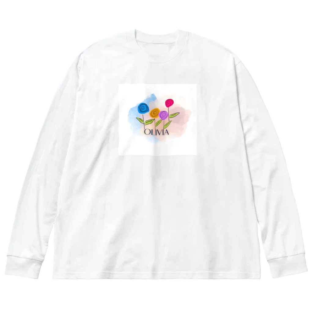 Gaia BellydancersのOlivia-平和- Big Long Sleeve T-Shirt