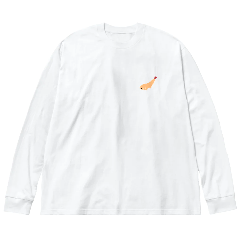 イカめしのしゅりんぷーどる ビッグシルエットロングスリーブTシャツ