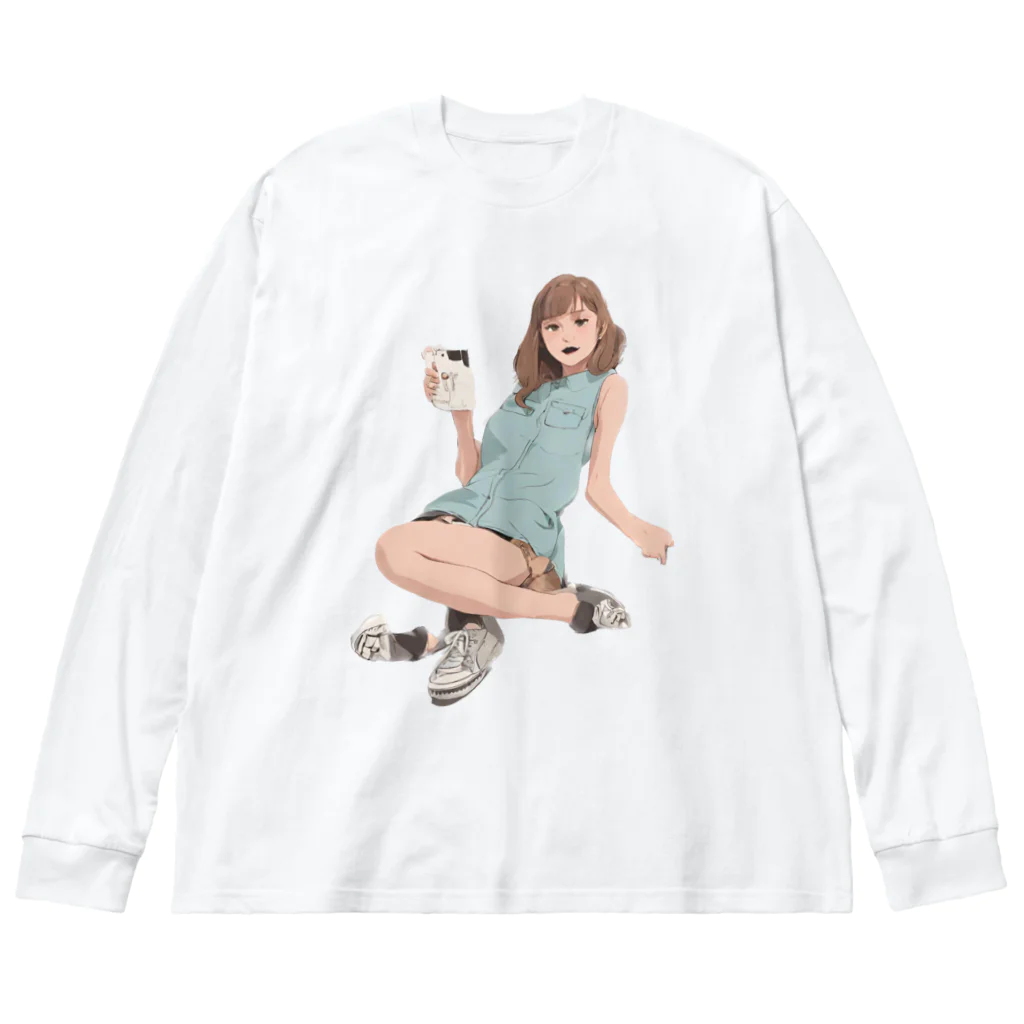 mofu mofu309のマシュロ　マシェリ ビッグシルエットロングスリーブTシャツ