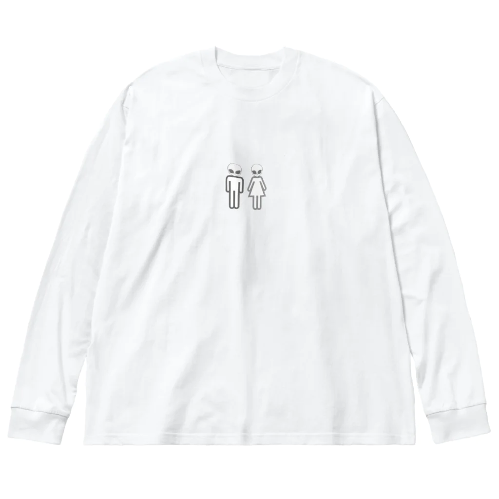 Reposの宇宙人くん Big Long Sleeve T-Shirt