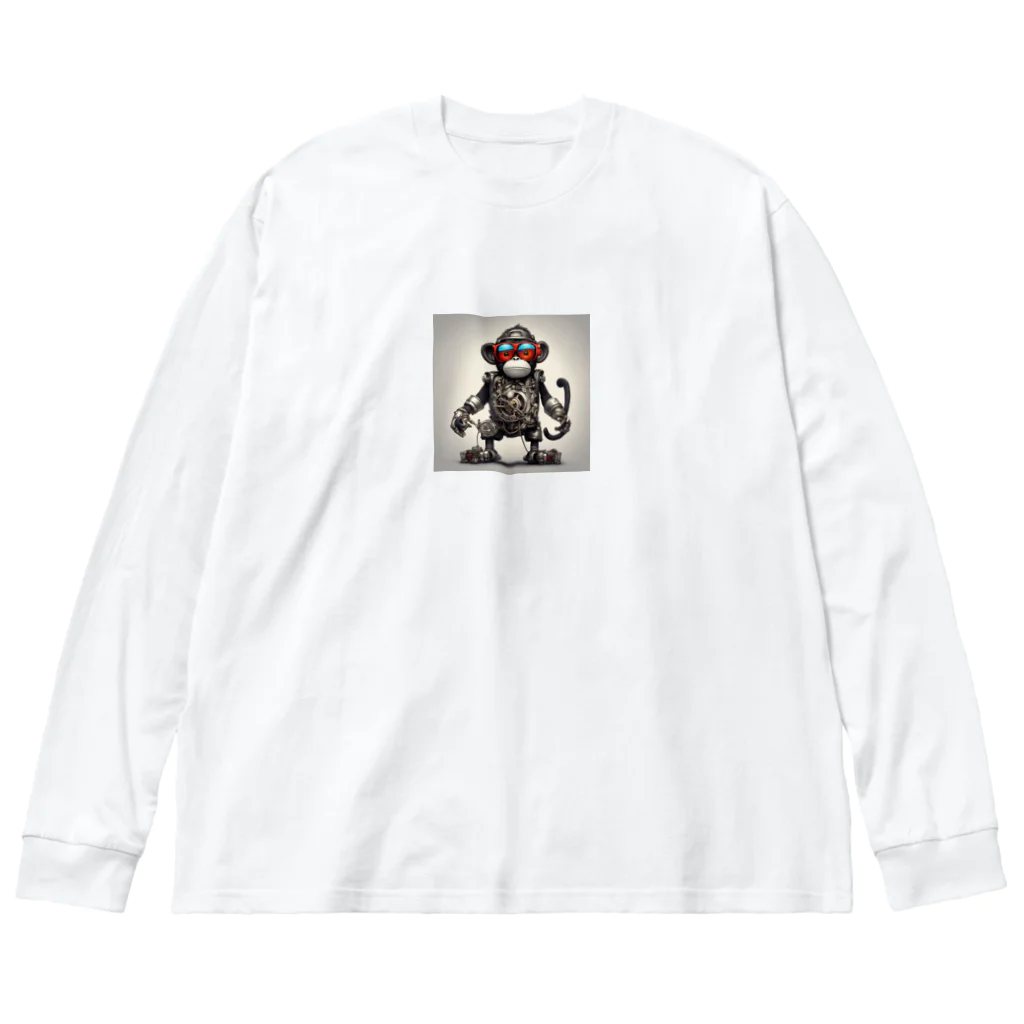 guti1230の機械仕掛けの未来くん ビッグシルエットロングスリーブTシャツ