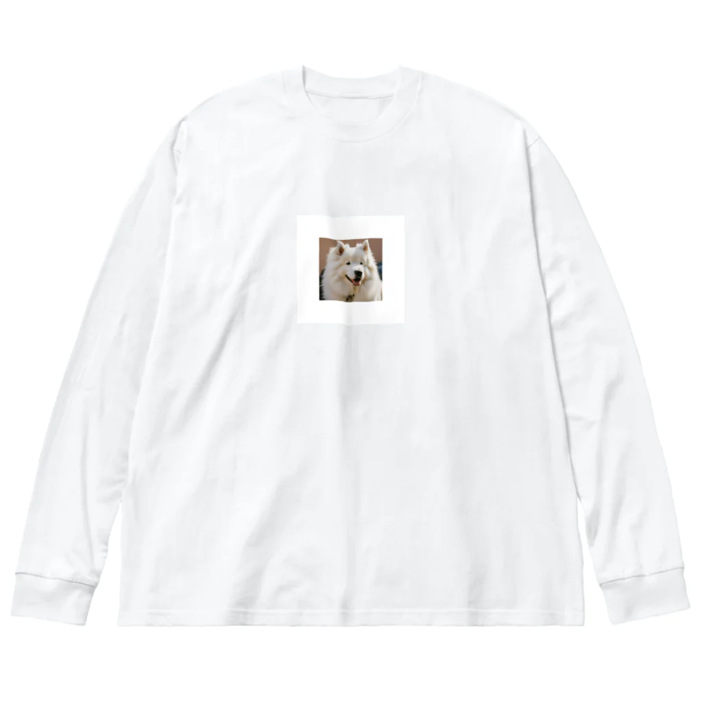 ポンポコさんのサモエドさん Big Long Sleeve T-Shirt