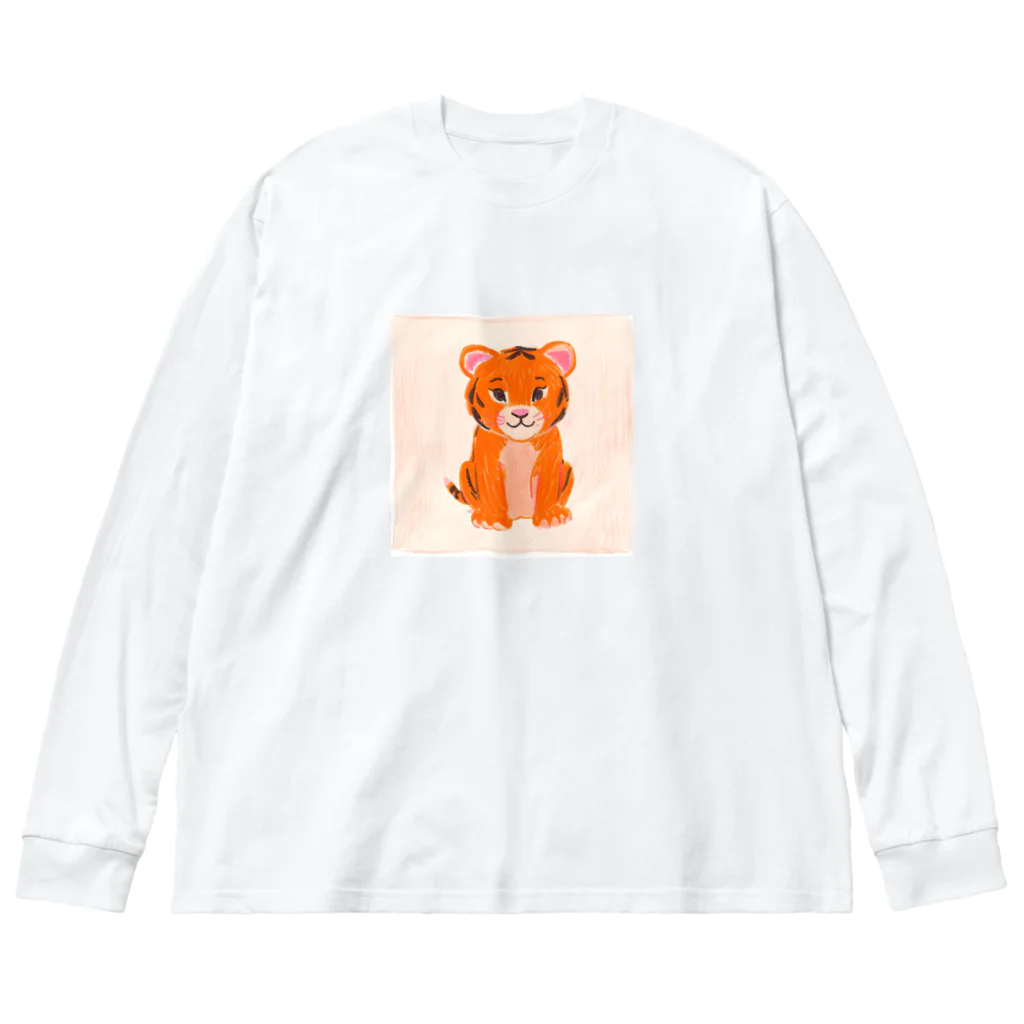 ちょーやのかわいい子虎 ビッグシルエットロングスリーブTシャツ