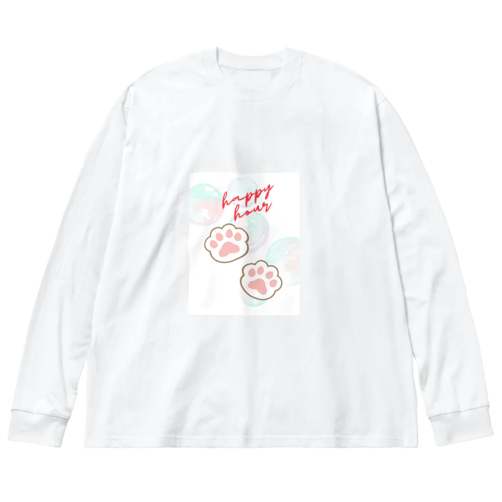 気ままなフェアリーの癒しの肉球 Big Long Sleeve T-Shirt