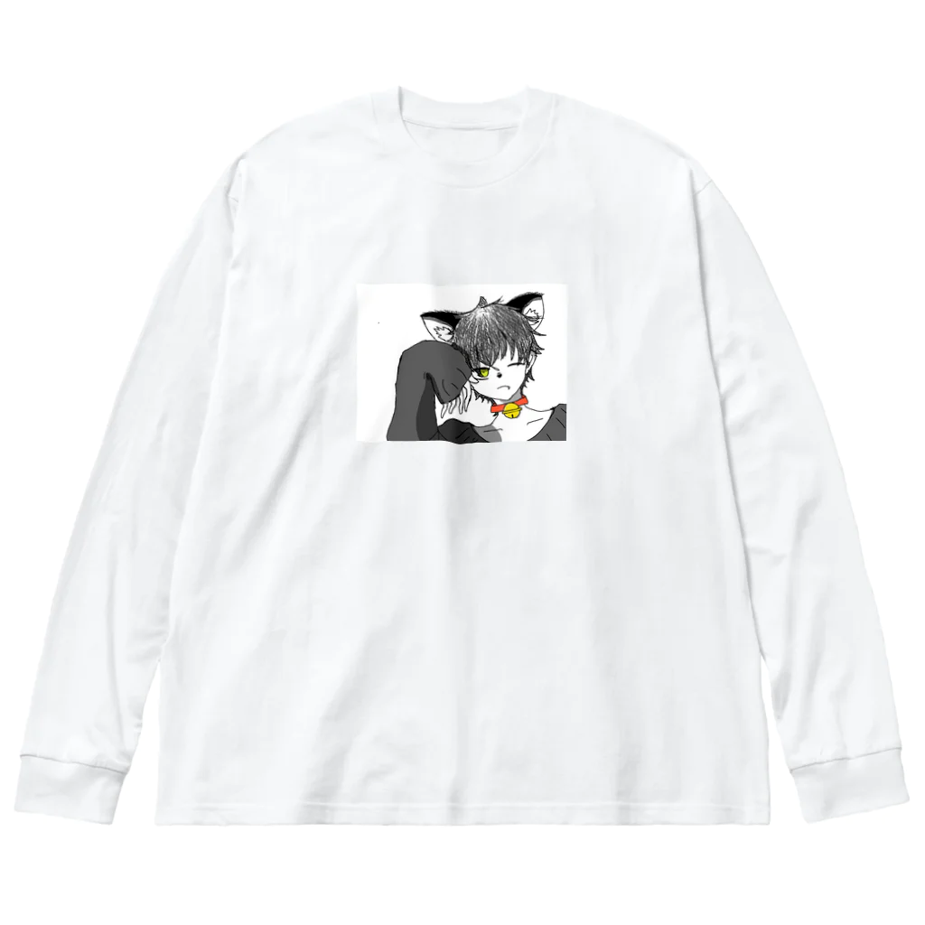 プラットフォームの猫メン Big Long Sleeve T-Shirt