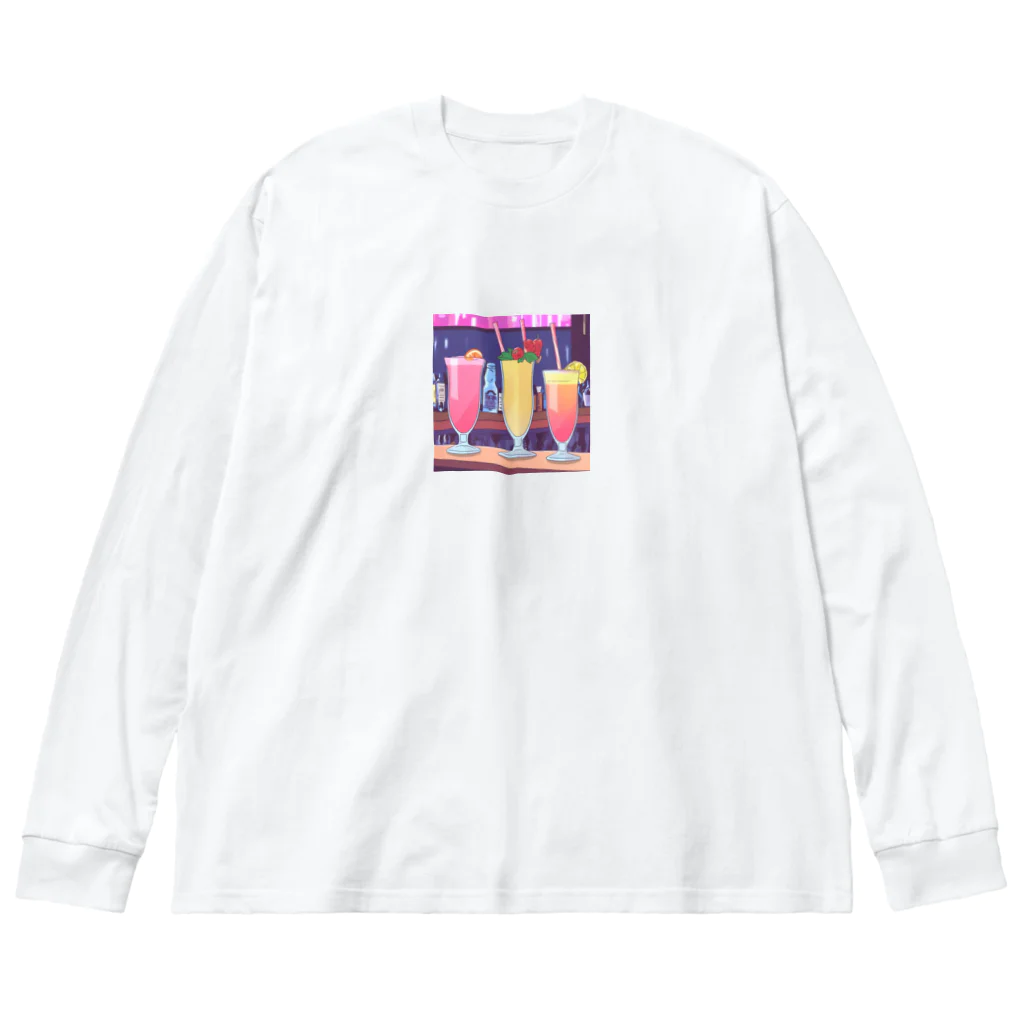 momoka_momoのカクテル Big Long Sleeve T-Shirt