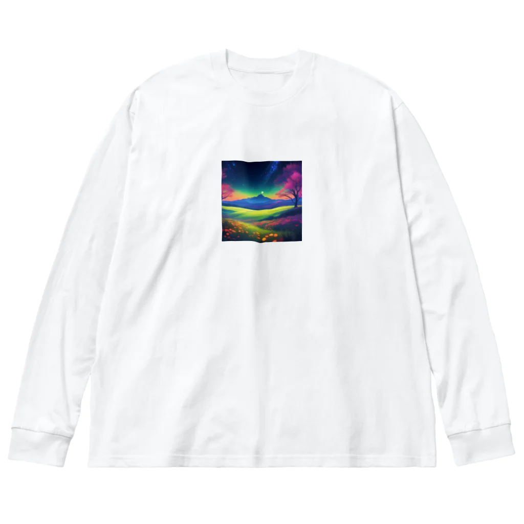 G7のショップのエーテルリーフ イルミネーションデスクライト Big Long Sleeve T-Shirt