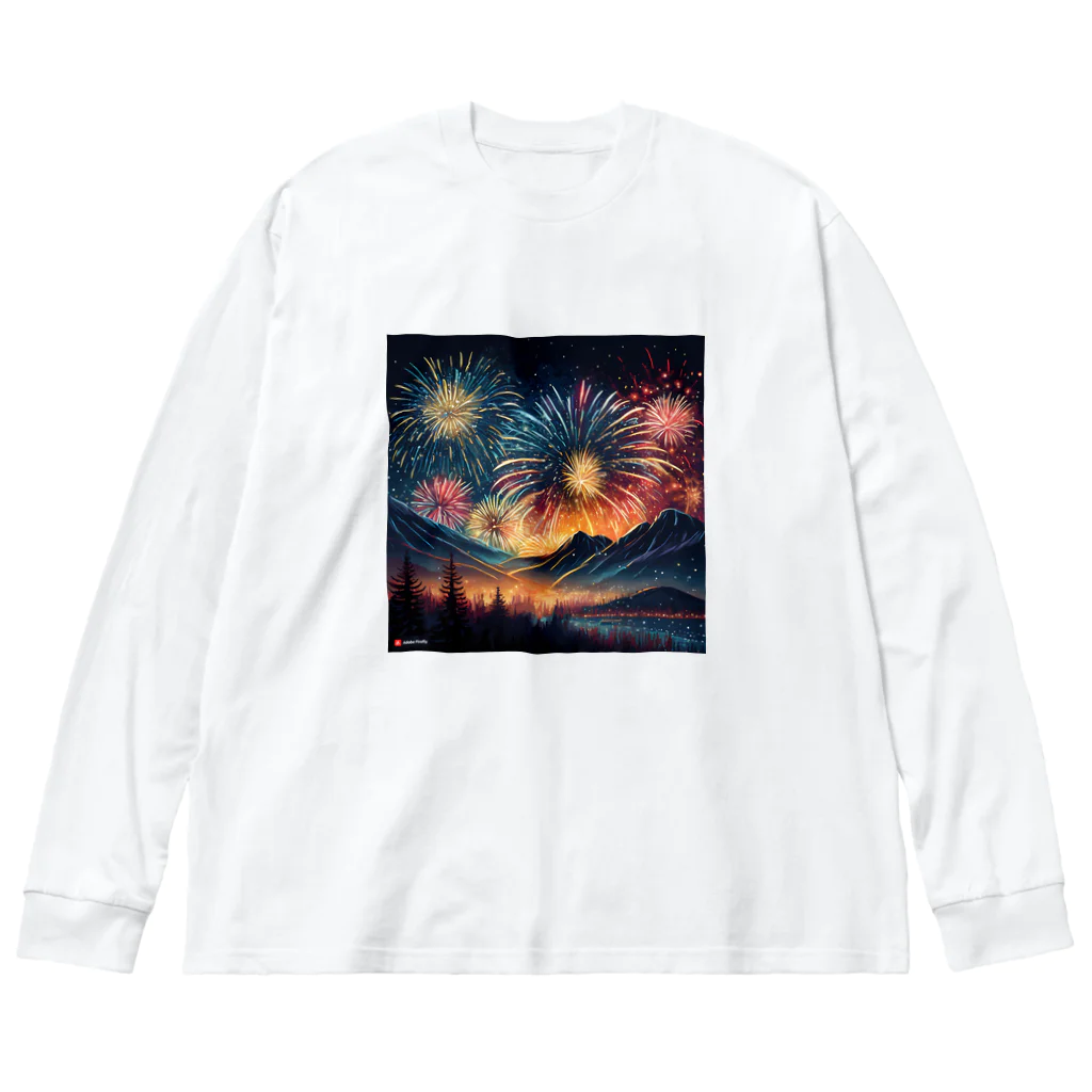 minimuniのＪ・HANABI ビッグシルエットロングスリーブTシャツ