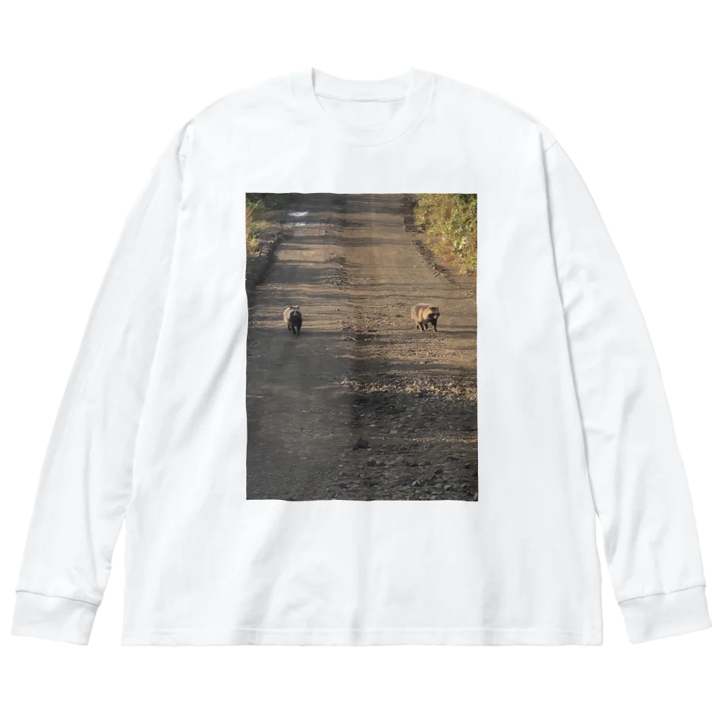 素敵屋のたぬき時々野生 Big Long Sleeve T-Shirt