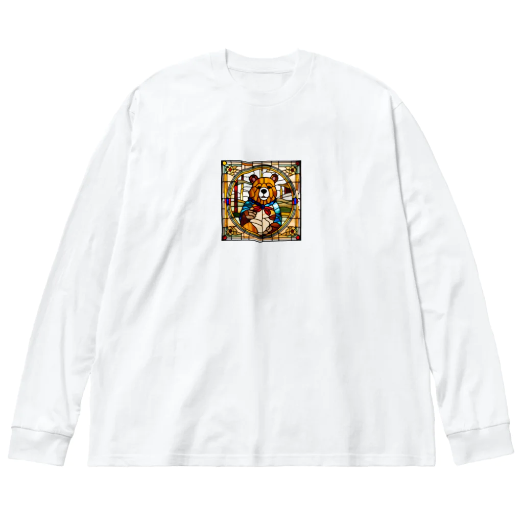 ryo-tinの熊のクゥーさんグッズ ビッグシルエットロングスリーブTシャツ