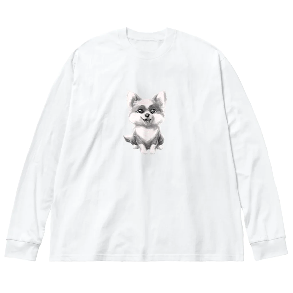 garireoの飼い主を待っている犬 Big Long Sleeve T-Shirt