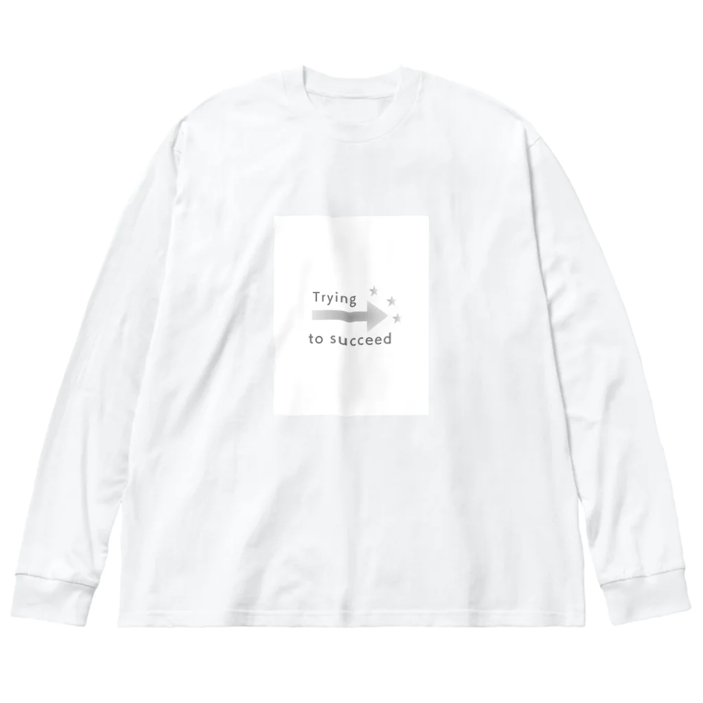 HanaeのTrying to succeed　 ビッグシルエットロングスリーブTシャツ