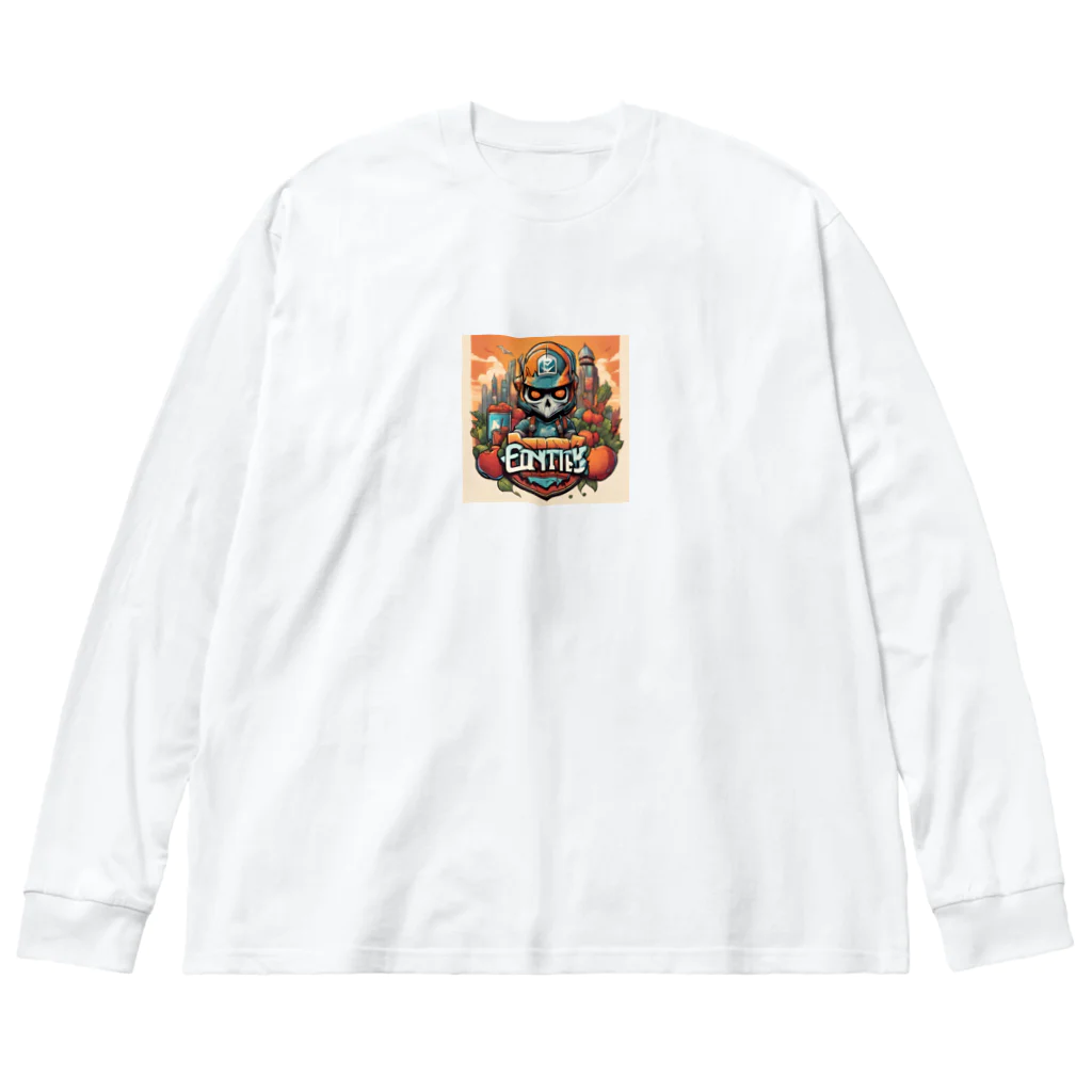 ゆっこのオリジナルスカル ビッグシルエットロングスリーブTシャツ