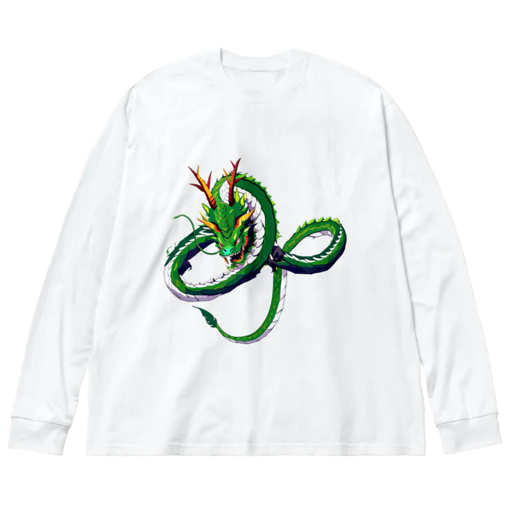 MATORAMIの金運の龍 Big Long Sleeve T-Shirt