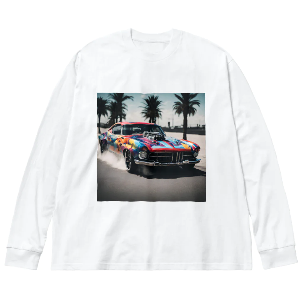 shohei_raiteiの外車　かっこいい ビッグシルエットロングスリーブTシャツ