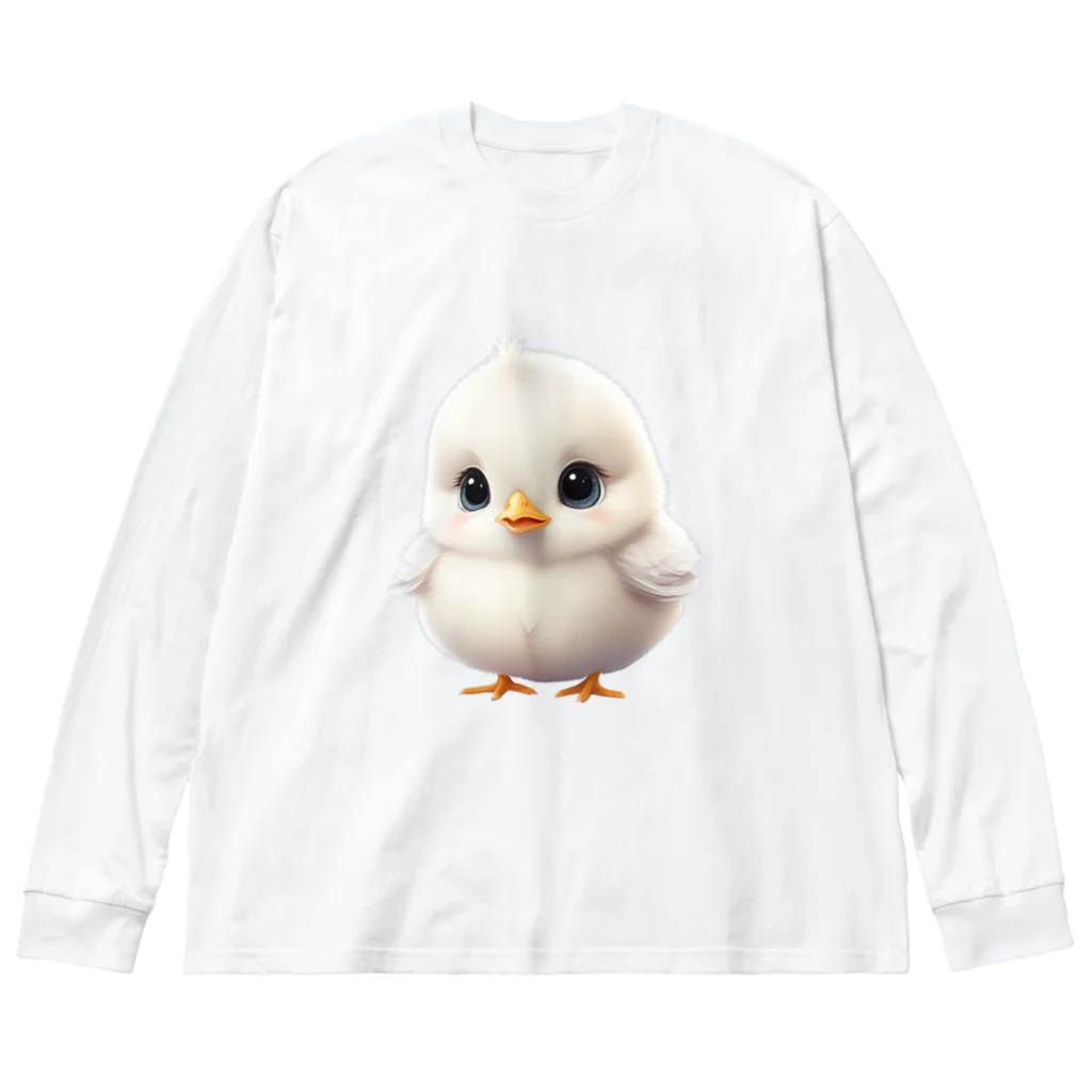 CHIKUSHOのひよこシャツ ビッグシルエットロングスリーブTシャツ