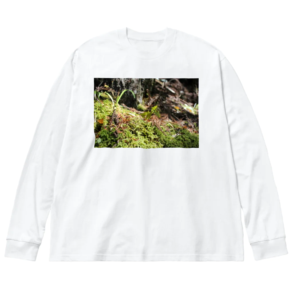 PAPIPOPの苔のロンT ビッグシルエットロングスリーブTシャツ