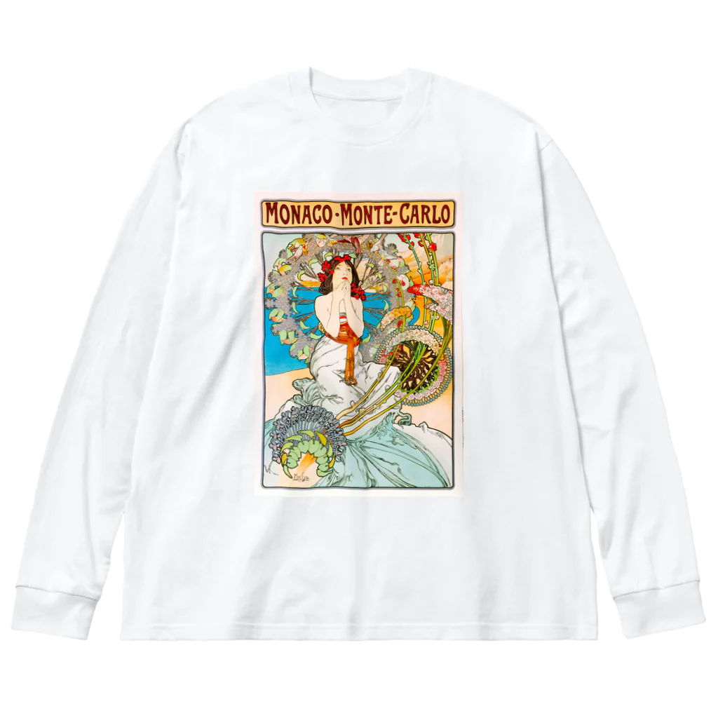 かえる商店のモナコ＝モンテカルロ by Alfons Mucha Big Long Sleeve T-Shirt