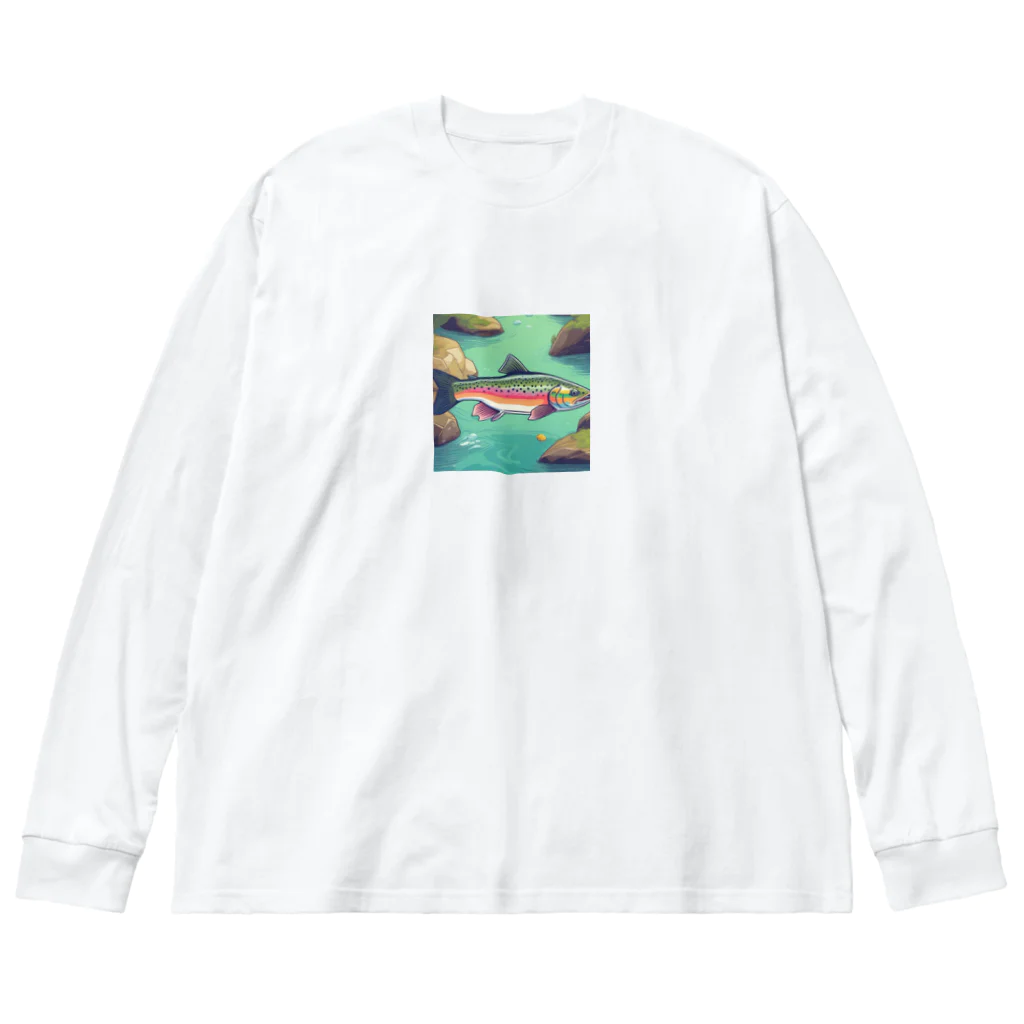 カズの「清流の住人」 Big Long Sleeve T-Shirt