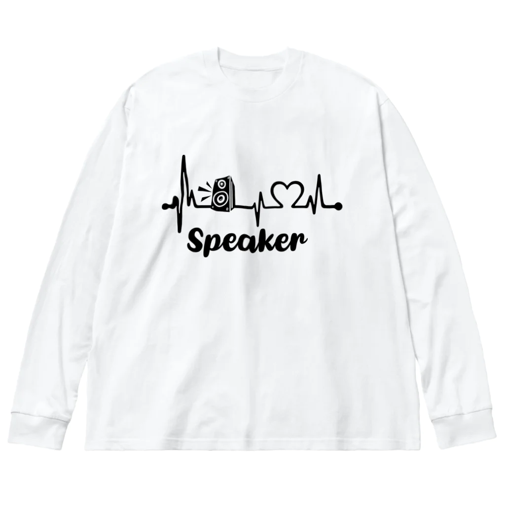 MELLOW-MELLOWのHearts Speaker ビッグシルエットロングスリーブTシャツ