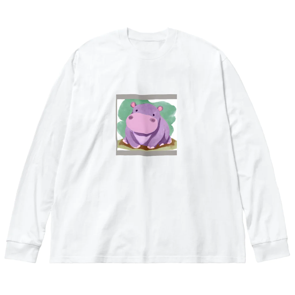 nvnのカバさん Big Long Sleeve T-Shirt