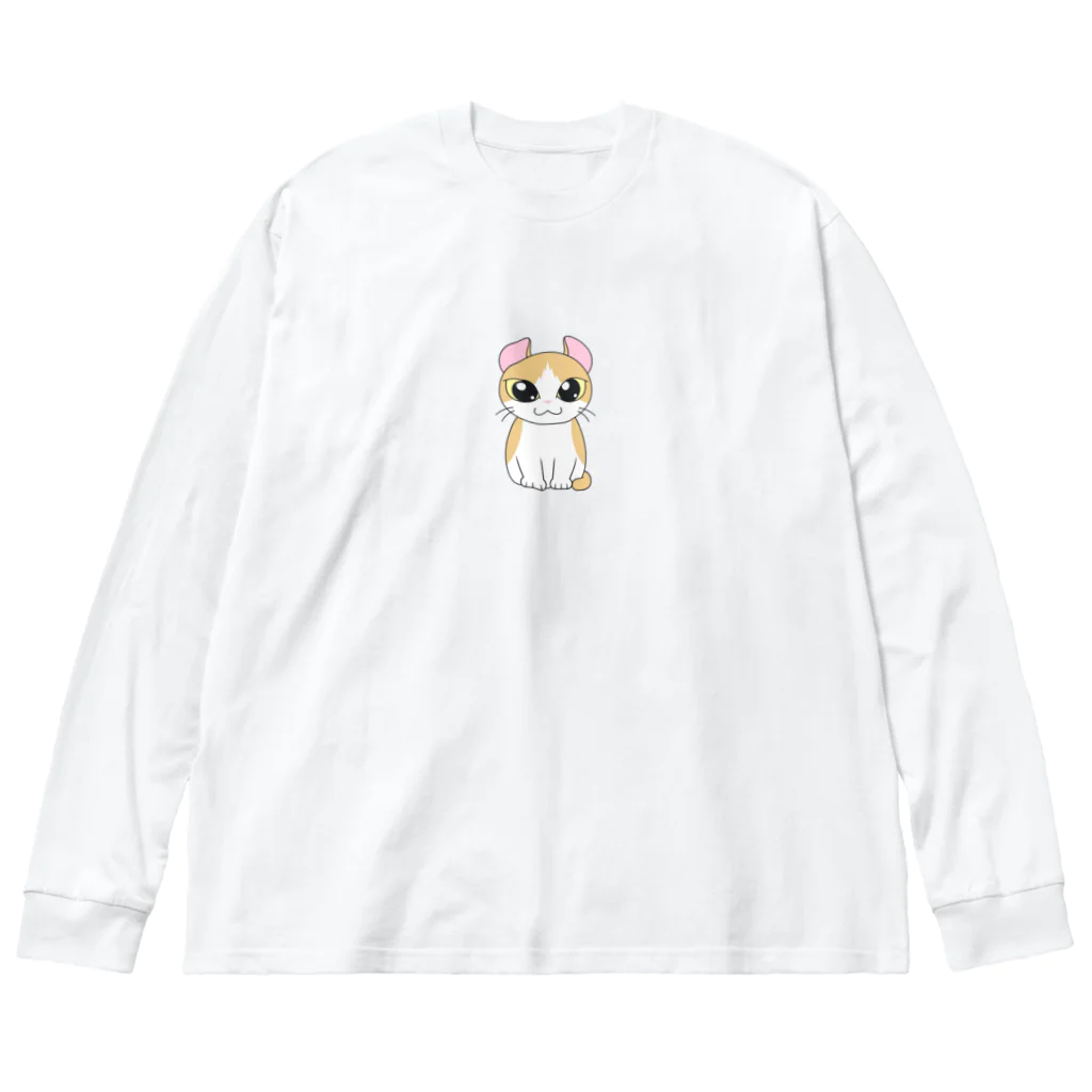 おりょうのネコちゃんグッズのかわいいアメリカンカール② Big Long Sleeve T-Shirt