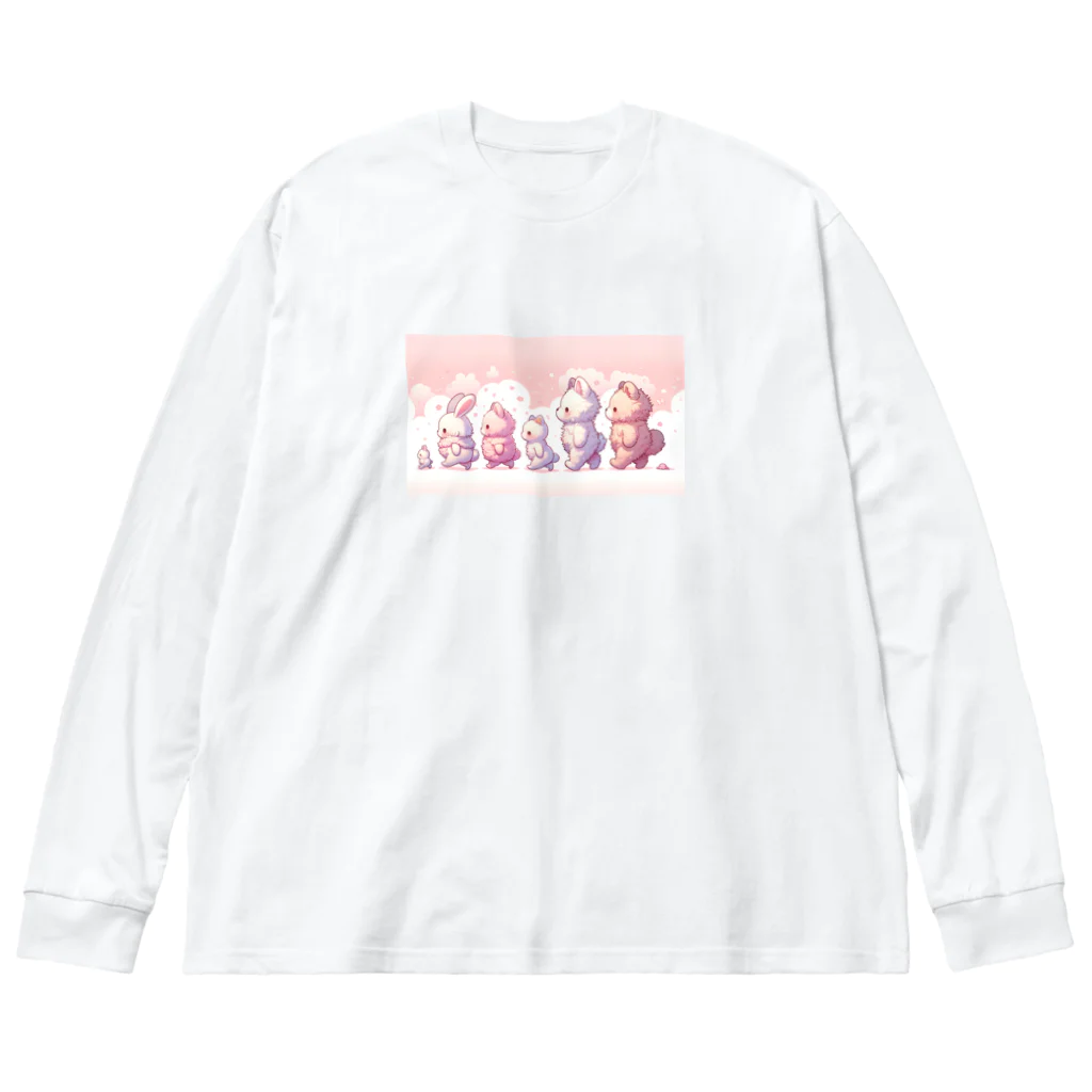 adorer_のとことこアニマル Big Long Sleeve T-Shirt