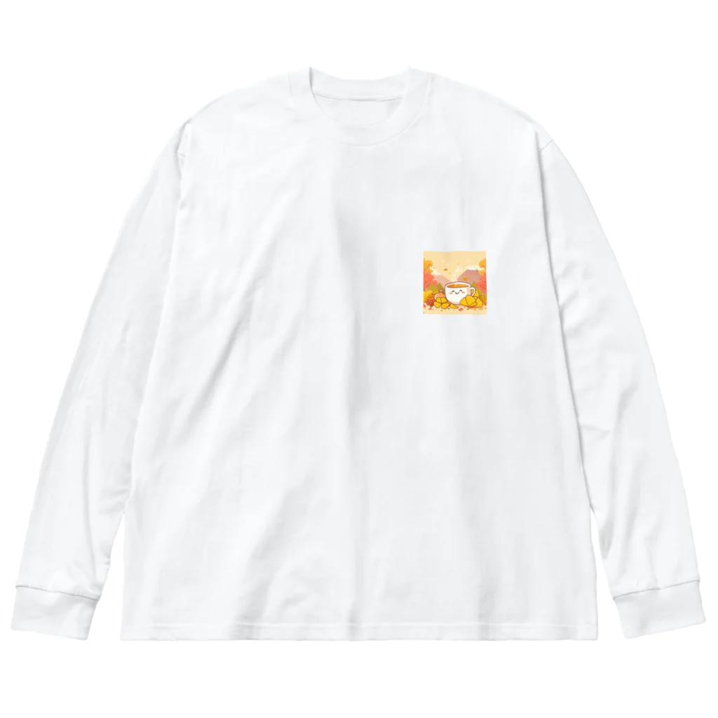 chapinnuのイチョウと紅茶シリーズ② Big Long Sleeve T-Shirt