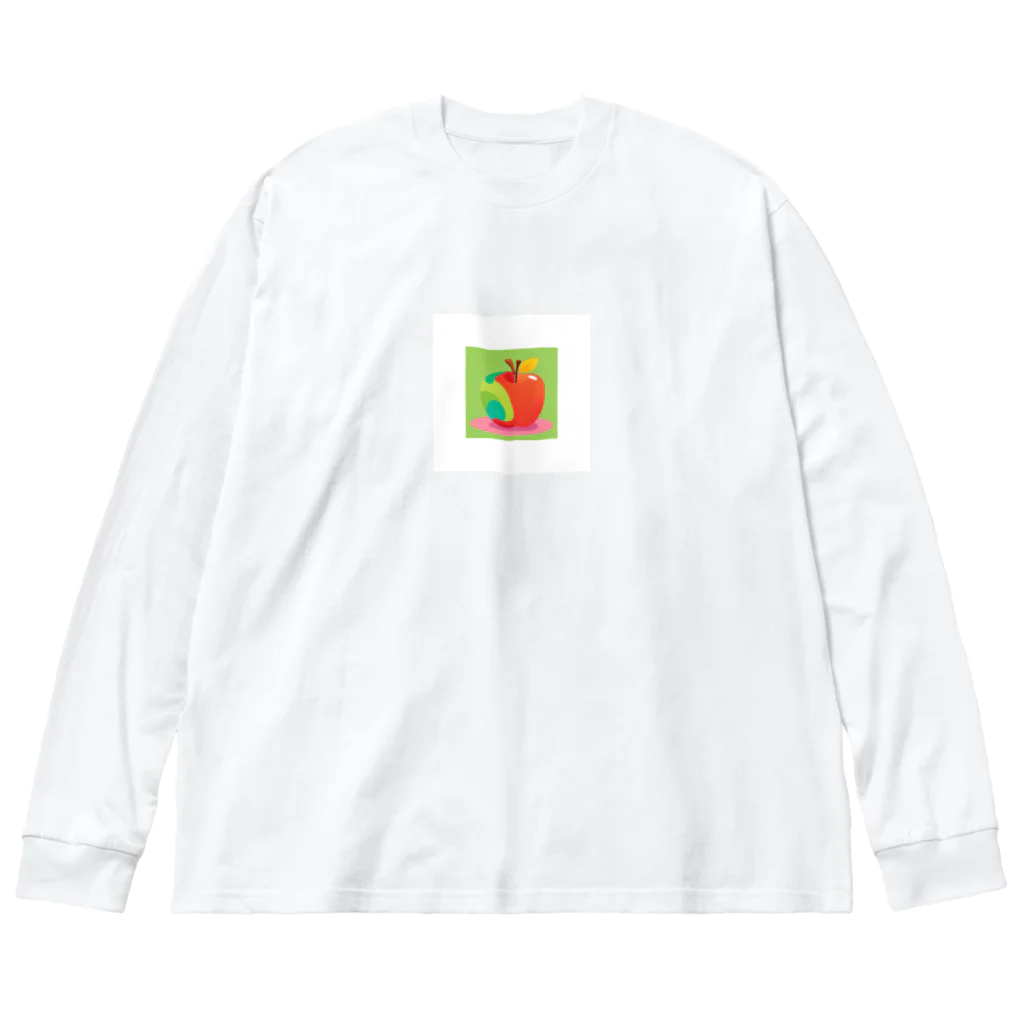 manakaiのりんりんりんご ビッグシルエットロングスリーブTシャツ