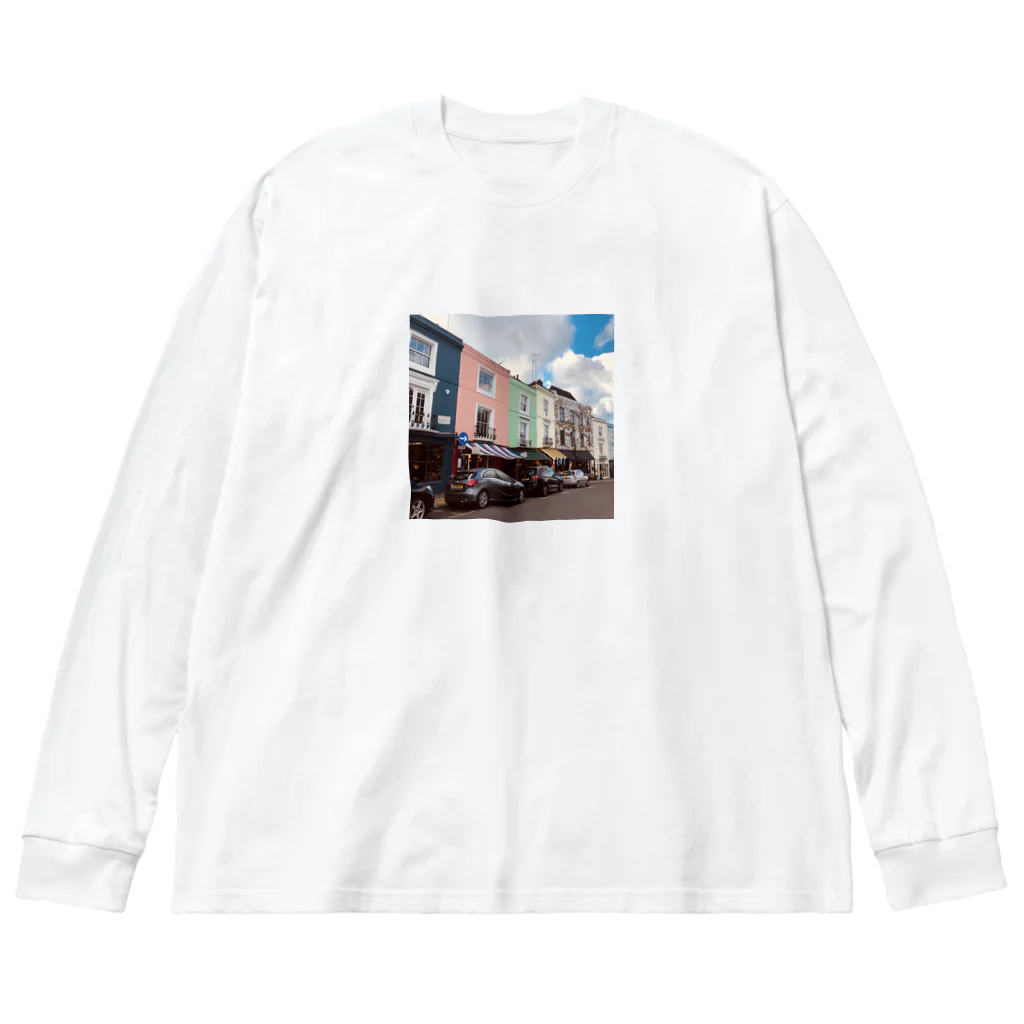 HanaeのNotting Hillの街並み ビッグシルエットロングスリーブTシャツ