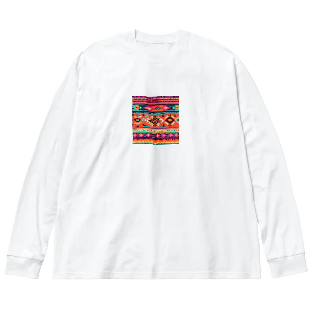 マクマクのネイティブメキシカンノルディク Big Long Sleeve T-Shirt