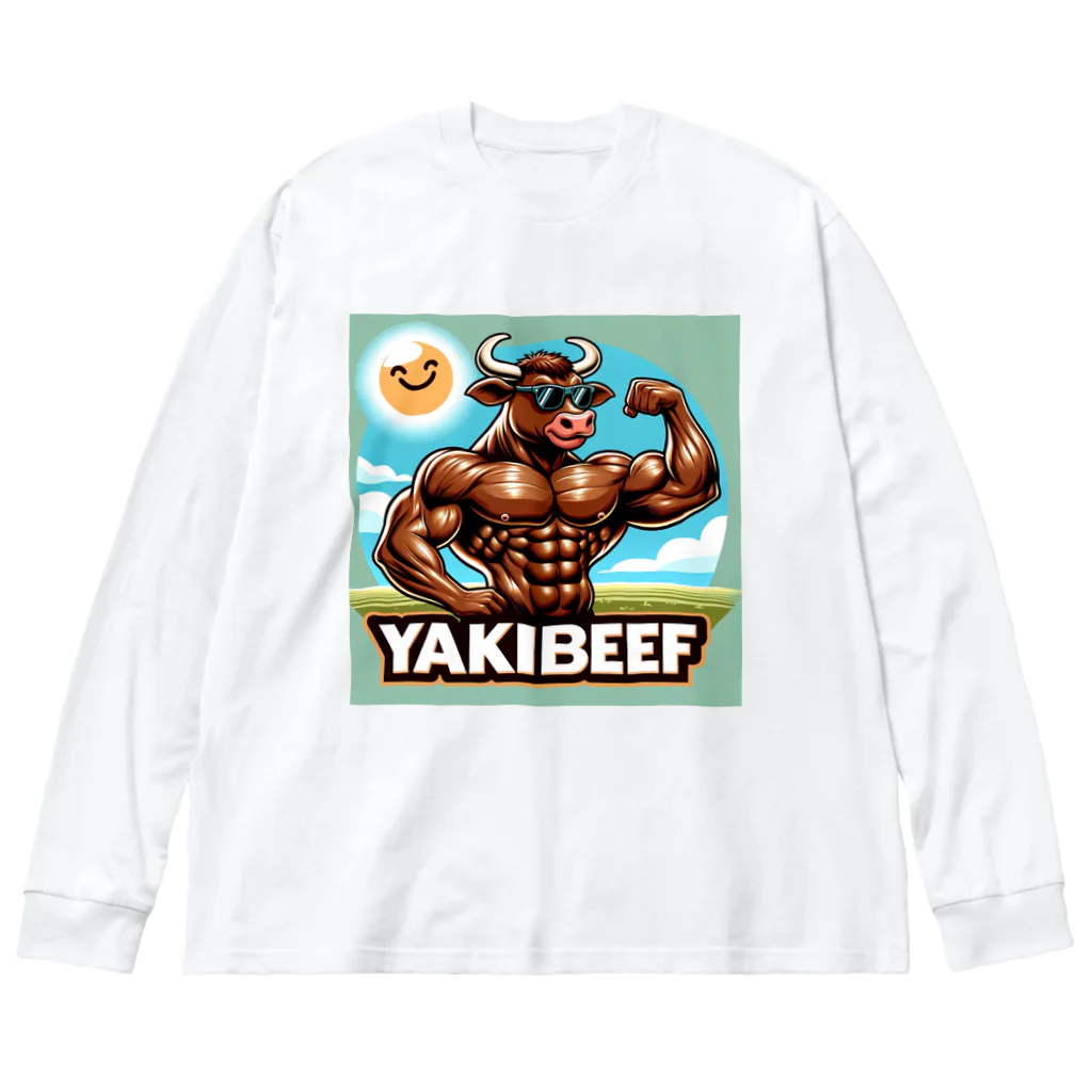 muscle_laboのYAKIBEEF Big Long Sleeve T-Shirt