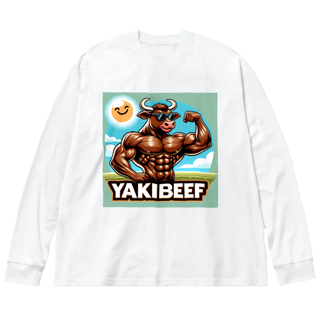 muscle_laboのYAKIBEEF ビッグシルエットロングスリーブTシャツ