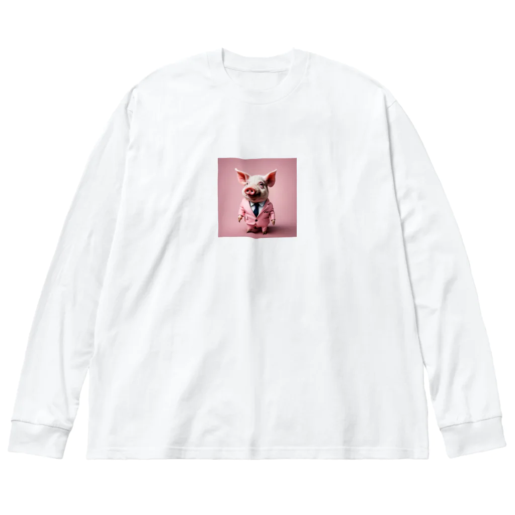 イケてる豚のイケてる𓃟⋆⋆ Big Long Sleeve T-Shirt