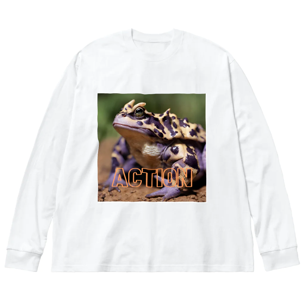 magodooのツノツノガエル Big Long Sleeve T-Shirt